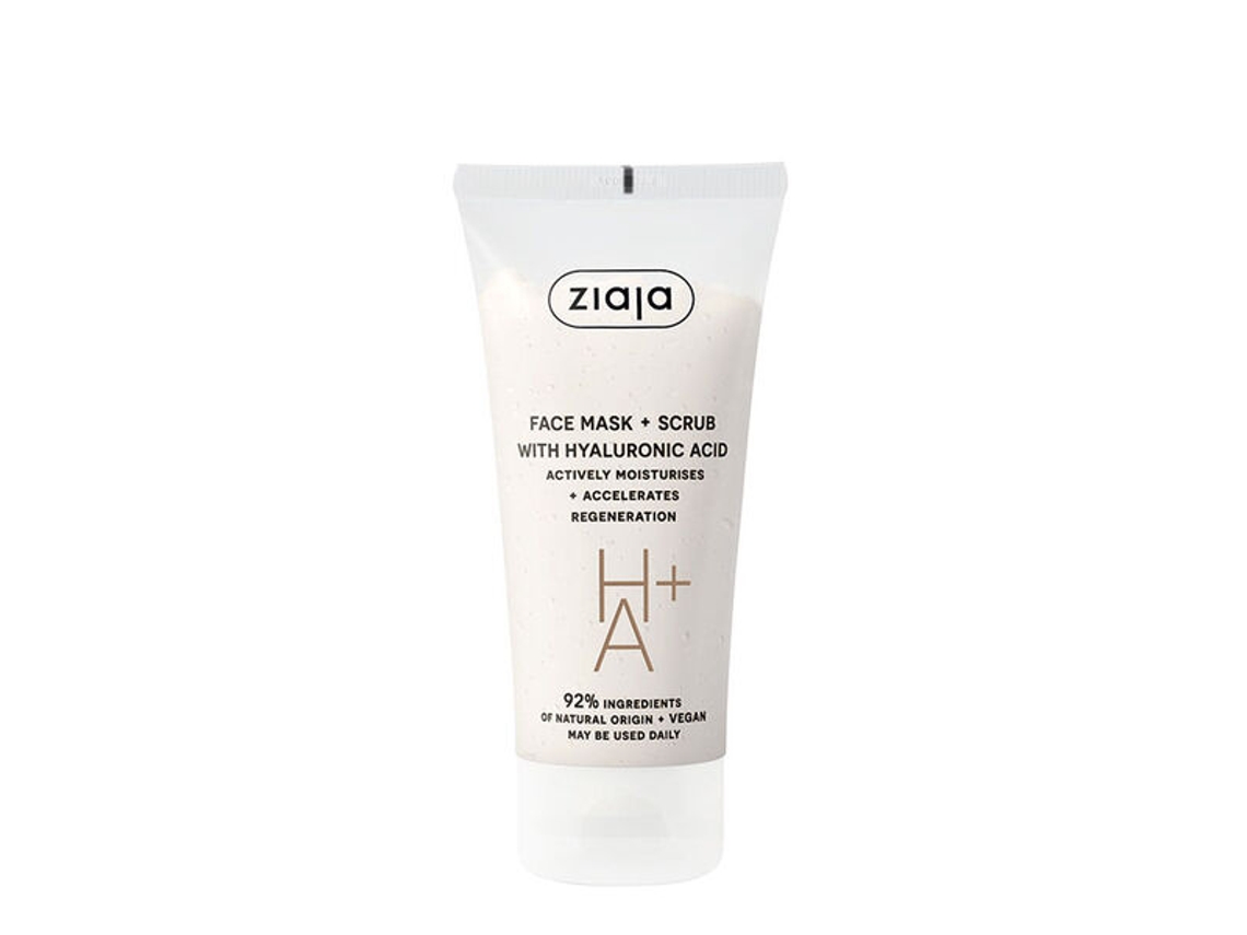 Mascarilla exfoliante facial con ácido hialurónico ZIAJA