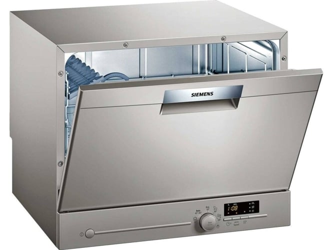 Lavavajillas Siemens Sk26e821eu iq300 174 kwhaño 6 mgd 2240 laño silencioso aquastop compacto capacidad cubiertos 55.1