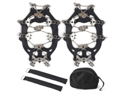 Cubrezapatos Antideslizantes De Acero Inoxidable Con 32 Puentes Para Senderismo Y Escalada En Nieve.