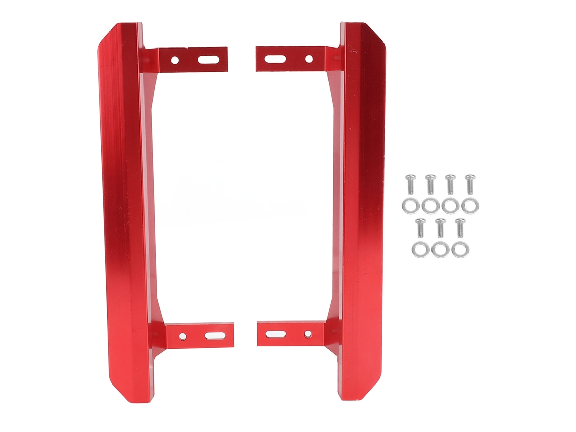 Pedal Lateral De Aluminio Para Coche Rc Todoterreno A Escala 1/10, Resistente A La Oxidación Y Al Desgaste, Color Rojo.