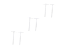 Juego de 6 reglas de dibujo y medición con medidas métricas, cuadrado de camiseta y regla en forma de F de Gokoco