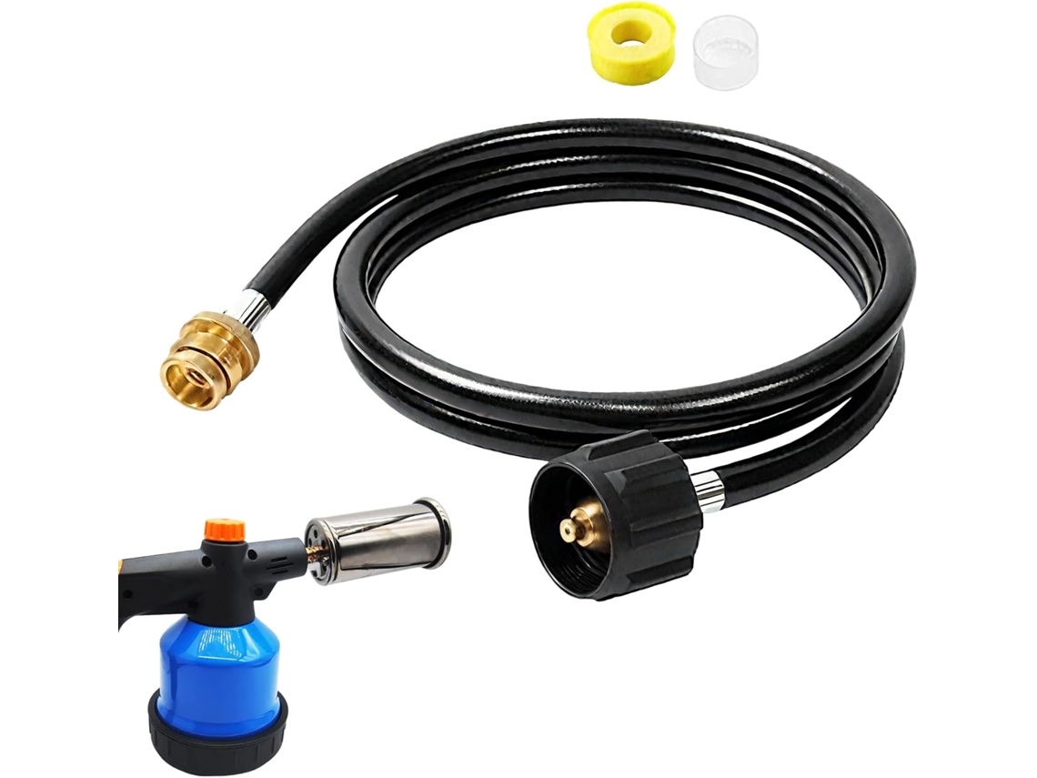 Manguera Para Bombona De Propano Barbacoa Adaptadores Y Conexiones 1 8 M Parrillas Port Tiles Quemadores Calentadores