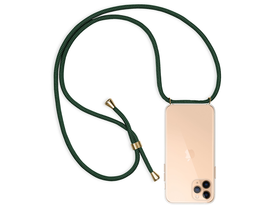 Carcasa Transparente Iphone 11 Pro Max Con Colgante De Nylon. Accesorio De Moda, Ajuste Perfecto Y Máxima Protección