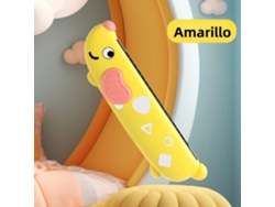 Juguete de madera para niños con forma de armónica, bonito rompecabezas, juguete musical creativo, instrumento para tocar Mdug (amarillo)