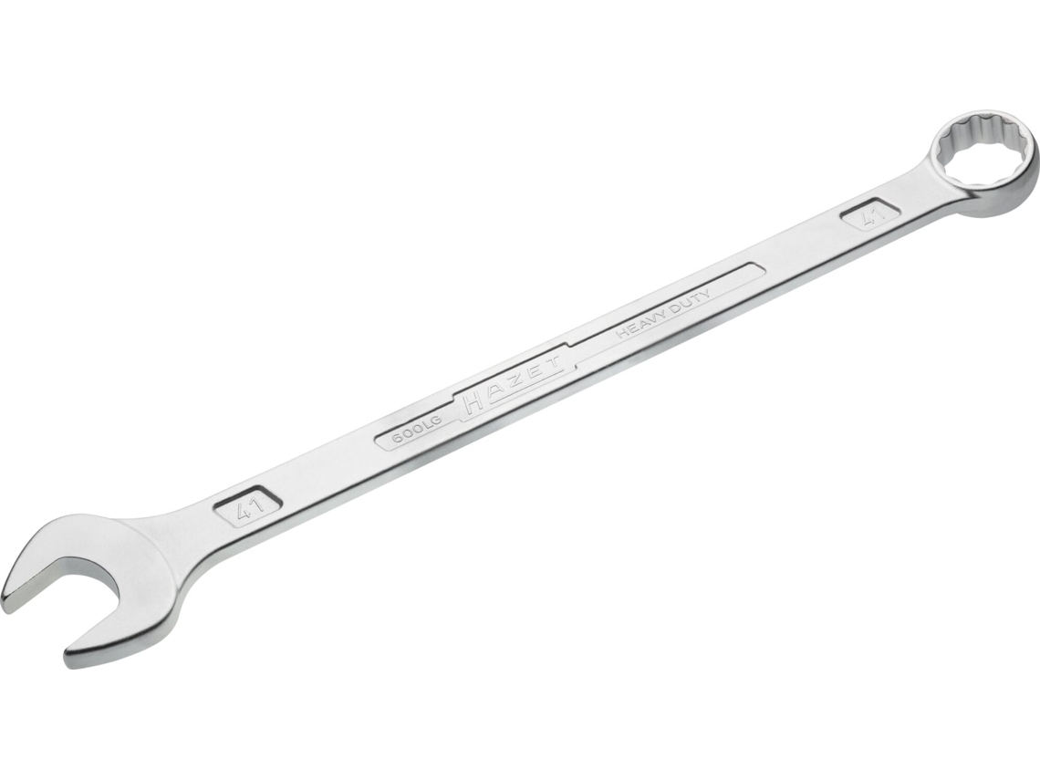 Llave combinada extralarga diseño delgado 600LG-41 Perfil de tracción hexagonal doble exterior 41 mm HAZET