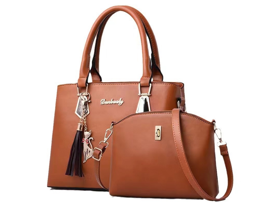 Conjunto De Bolso De Mujer Dos Piezas Amarillo Ocre SIURN
