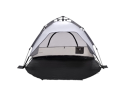 Tienda de playa automática emergente Mullsjö 215 x 135 x 140 cm Gris claro/Gris oscuro Pro.tec.