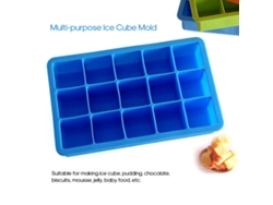 Bandeja Para Cubitos De Hielo De Silicona Apta Para Uso Alimentario Con 14 Rejillas, Moldes De Hielo Fáciles De Extraer.