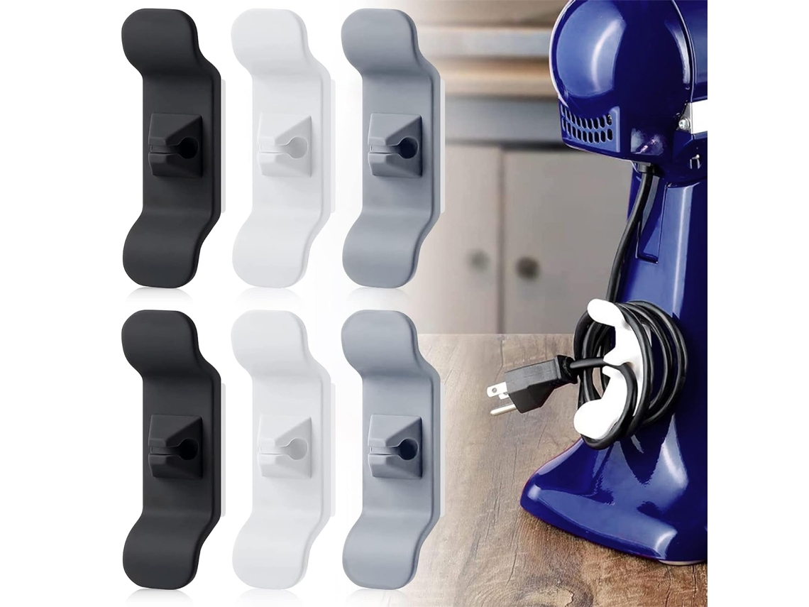 MEOIRUERY Organizador de Cables para Electrodomésticos - Soporte Adhesivo para Cables, Accesorio para Batidora, Cafetera, Freidora de Aire