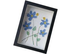 Decoración De Mesa De Cristal Con Temática Marina, Flores Y Pájaros. Olvídalo.