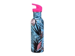 Taza De Acero Inoxidable Pared Simple 750 Ml Con Pajita, Botella Agua Para Deportes Al Aire Libre, Portátil