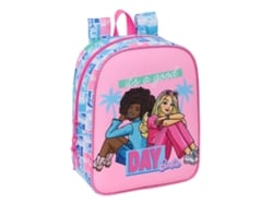 Mochila escolar multicolor Barbie 22 x 27 x 10 cm