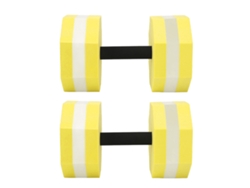 Juego de 2 mancuernas de espuma EVA de alta densidad para ejercicios acuáticos, ideales para hombres y mujeres en piscinas - CHABERLU