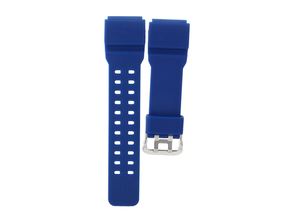 Correa de reloj de poliuretano suave de 15 mm para GG 1000 GWG 100 GSG 100 Azul