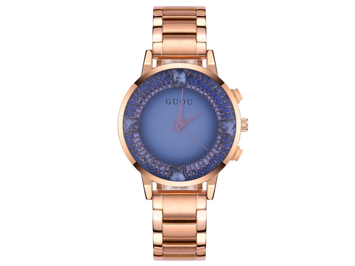 Reloj De Pulsera Duoya Para Mujer Con Colgante De Hoja Y Brazalete Multicapa (marrón)