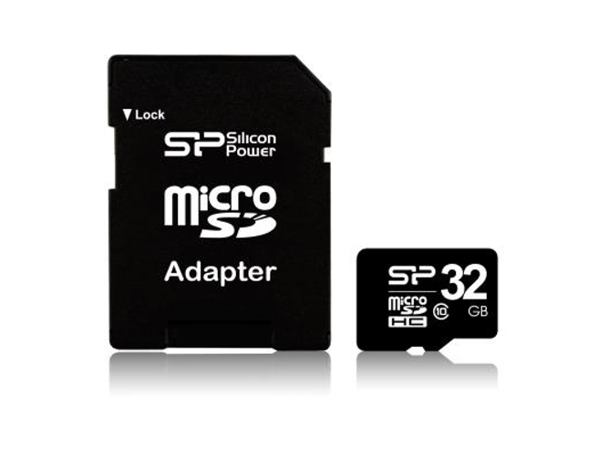 Tarjeta de memoria SDHC con Adaptador SILICON POWER CL10 32GB