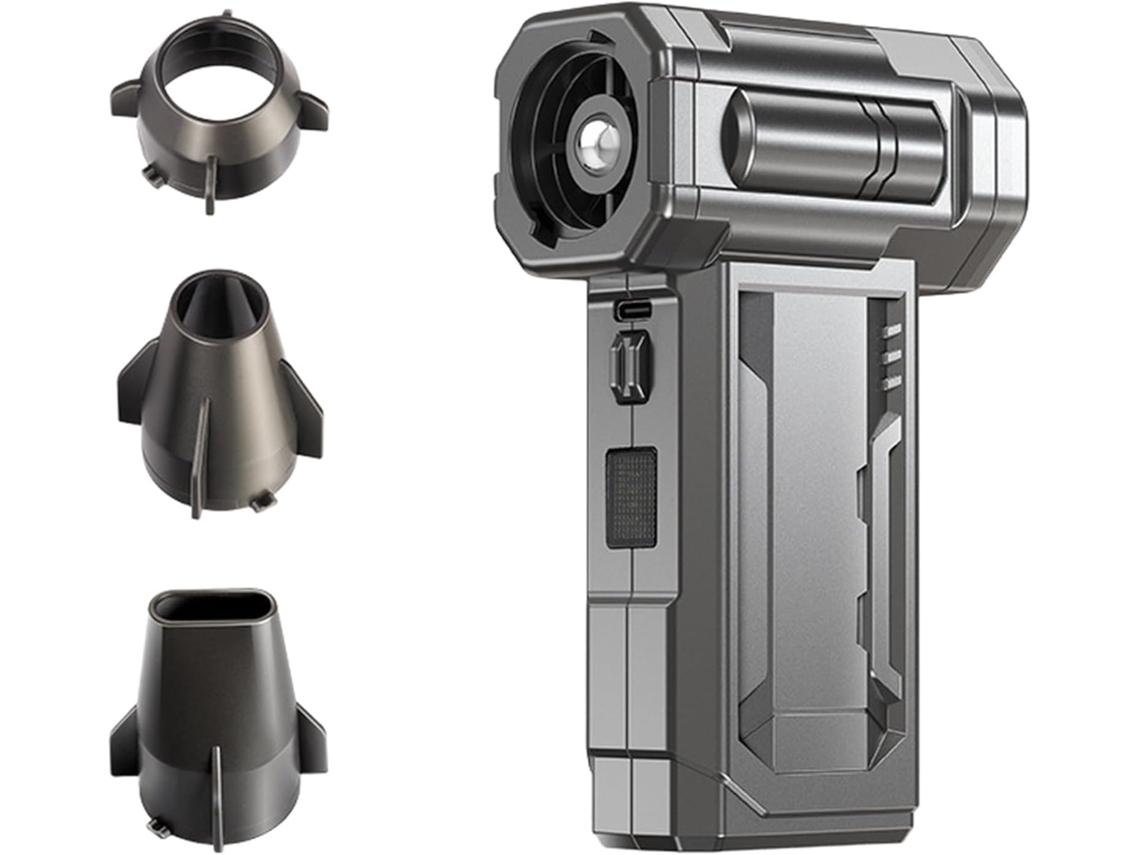 Ventilador Turbo Para Camping, 130.000 Rpm, Luz Led, Usb, Escobillas