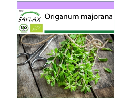 SAFLAX Ecológico Mejorana 700 semillas Origanum majorana