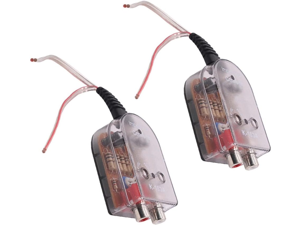 Kit Convertidor De Audio Para Automóvil Con Adaptador De Alta/baja Impedancia