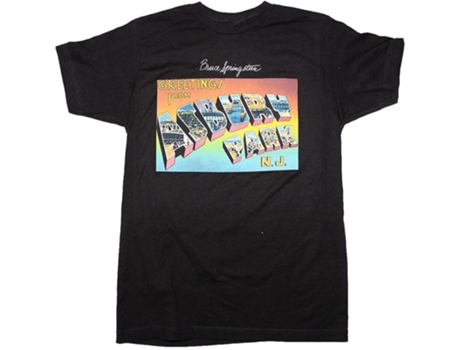 Camiseta ROCKINSTONE Saludos desde Asbury Park NJ Bruce Springsteen playera (XXXL)