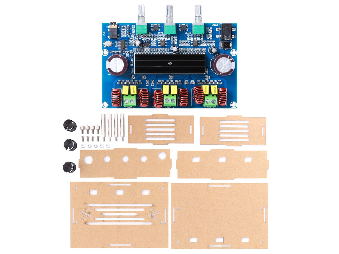 Placa De Amplificador De Potencia Para Módulo Digital Bluetooth5.0 De Alta Potencia 2.1 Canales Dc 12‑24v