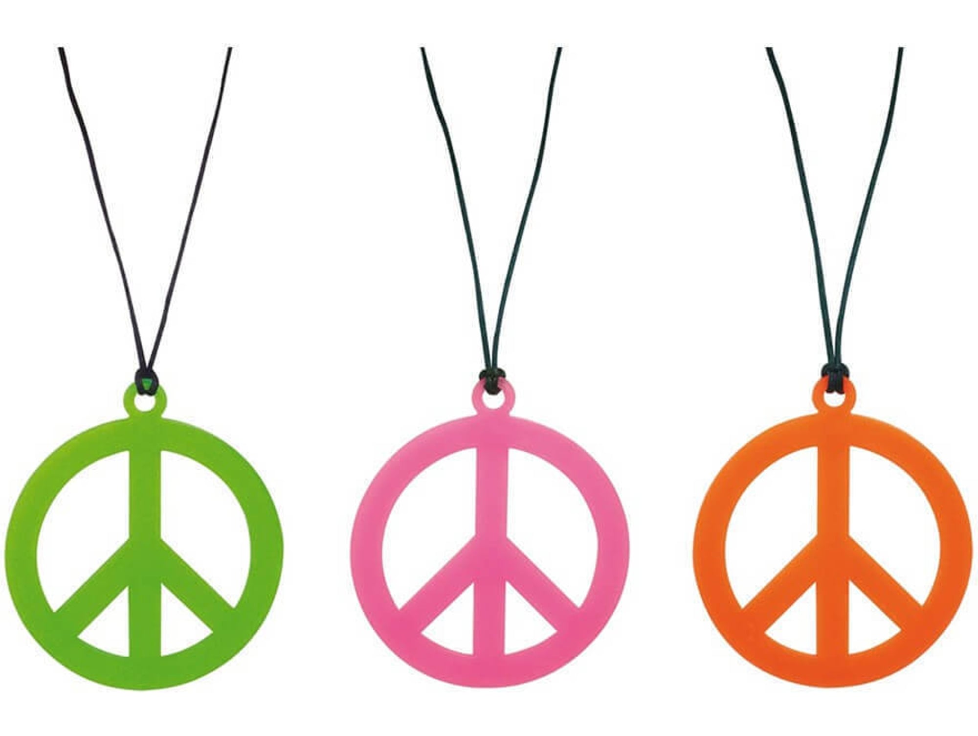 Collar DISFRAZZES Hippie Símbolo De La Paz