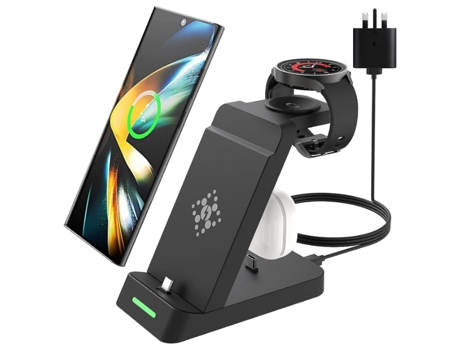 Cargador Fold para Samsung Galaxy Z Flip 4/S23/S20/S23+/S21/Z Fold 5/S10/S22/Note BISBISOUS Negro