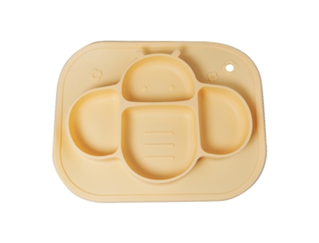 Placa de succión de silicona: placa dividida de almacenamiento de entrenamiento de alimentación automática tazón y plato para bebés y niños pequeño...