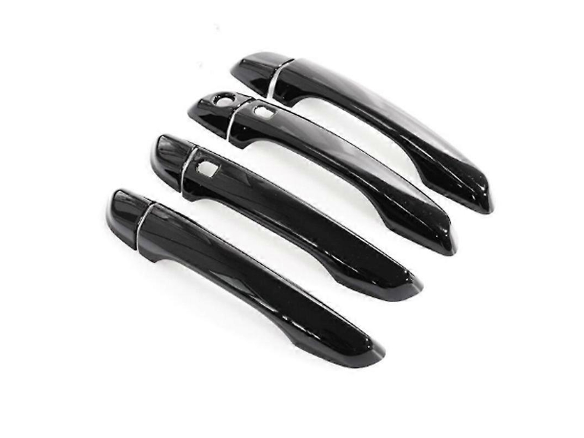 Cubiertas para manijas de puerta Solaris en negro brillante, accesorios de 17-21 mm