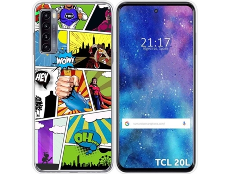 Carcasa TCL 20L / 20L+ TUMUNDOSMARTPHONE Comic Multicolor