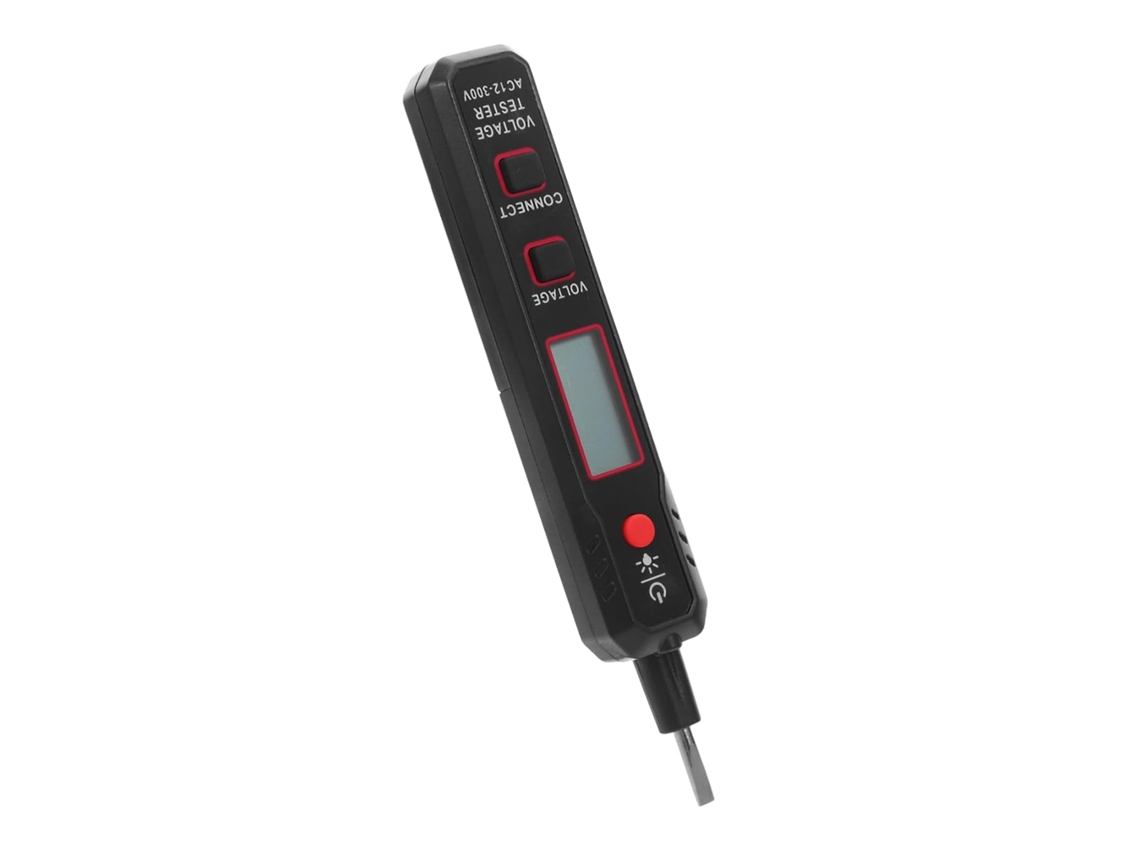 Comprobador de voltaje digital con pantalla LCD y destornillador plano, herramienta eléctrica para Gokoco