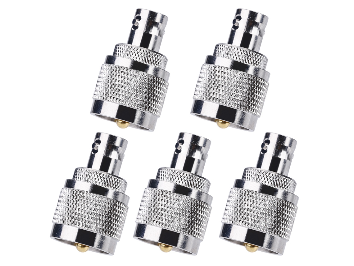 Adaptador de cable coaxial PL259 UHF macho a BNC hembra