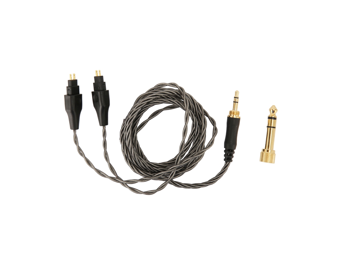 Cabo De Substituição Para Fones Sennheiser Hd650 Hd600 Hd660s Com Plug 3.5mm E Adaptador 6.35mm