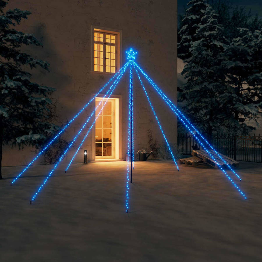 Luces De Navidad interior 576 led azul 36 m 360cm