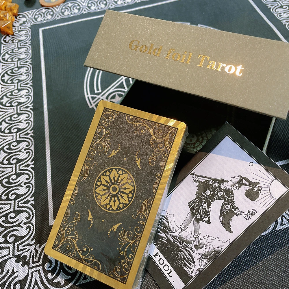 Cartas De Tarot De 7x12 Cm, En Inglés, Resistentes Al Agua, Juego De Adivinación Con Cartas.
