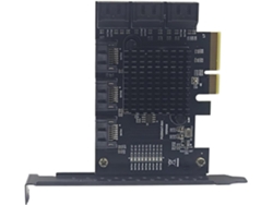 Tarjeta Adaptadora Pcie 1x A 4x De 9 Puertos, Velocidad De Transferencia De 6 Gbps Y Expansión De Pc Con Intercambio En Caliente.