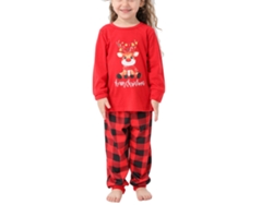 Omni-pijamas Navideños Familiares Con Estampados De Animales Y Cuadros Suaves Para Niños 4-5a