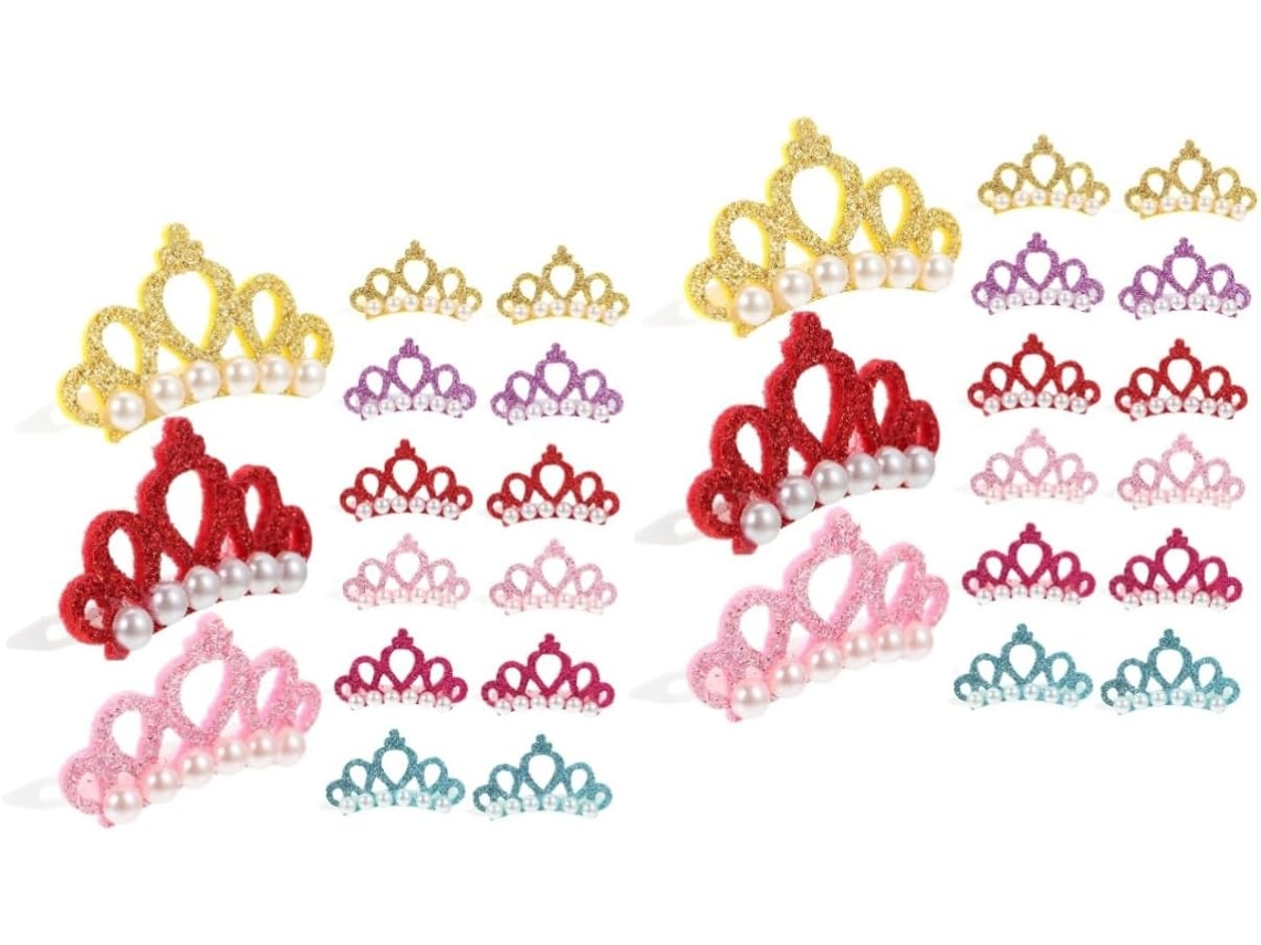 60pièces Épingles A Cabello Pour Animaux Clips De Tête Forme Corona Chiens Accessoires Mignons