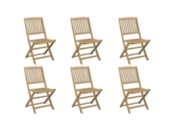 Maison Exclusive - Sillas De Jardín Plegables 6 Uds Madera Acacia 44x50x88 Cm