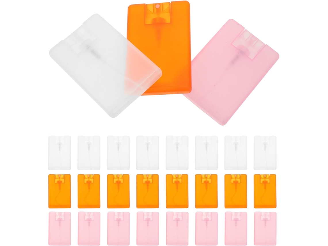 30pièces Frascos De Parfum Recargables Mini Format Carte Pour Voyage Avec Vaporisateur Fin