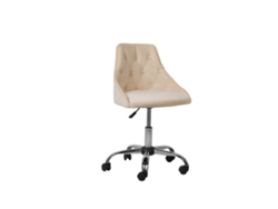 Silla de oficina BELIANI Parrish de Terciopelo Beige 60x60x85