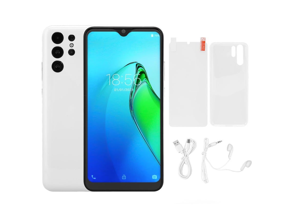 Teléfono Celular S22 Ultra De 6.7 Pulgadas, Red 3g, Smartphone Con Doble Tarjeta Sim, Doble Modo De Espera, Batería De 4800 Mah, Color Blanco