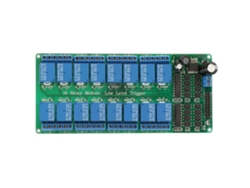 Módulo de relé de 16 canales con optoacoplador, compatible con disparo por bajo nivel, tarjeta de 12 V.