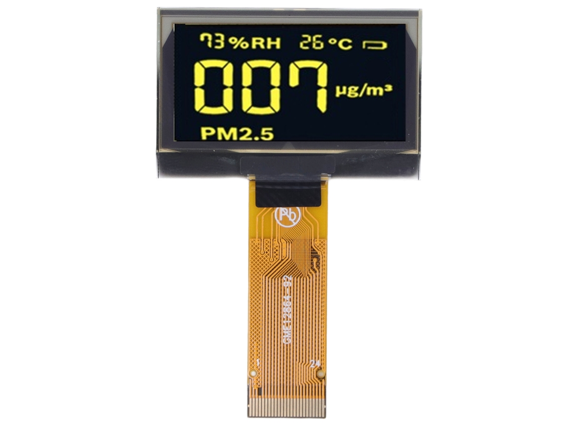 Yncm2026-módulo De Pantalla Lcd Digital 1.54 Pulgadas 128x64 Ssd1309 Conjunto De Accesorios Amarillo Mrc128-2