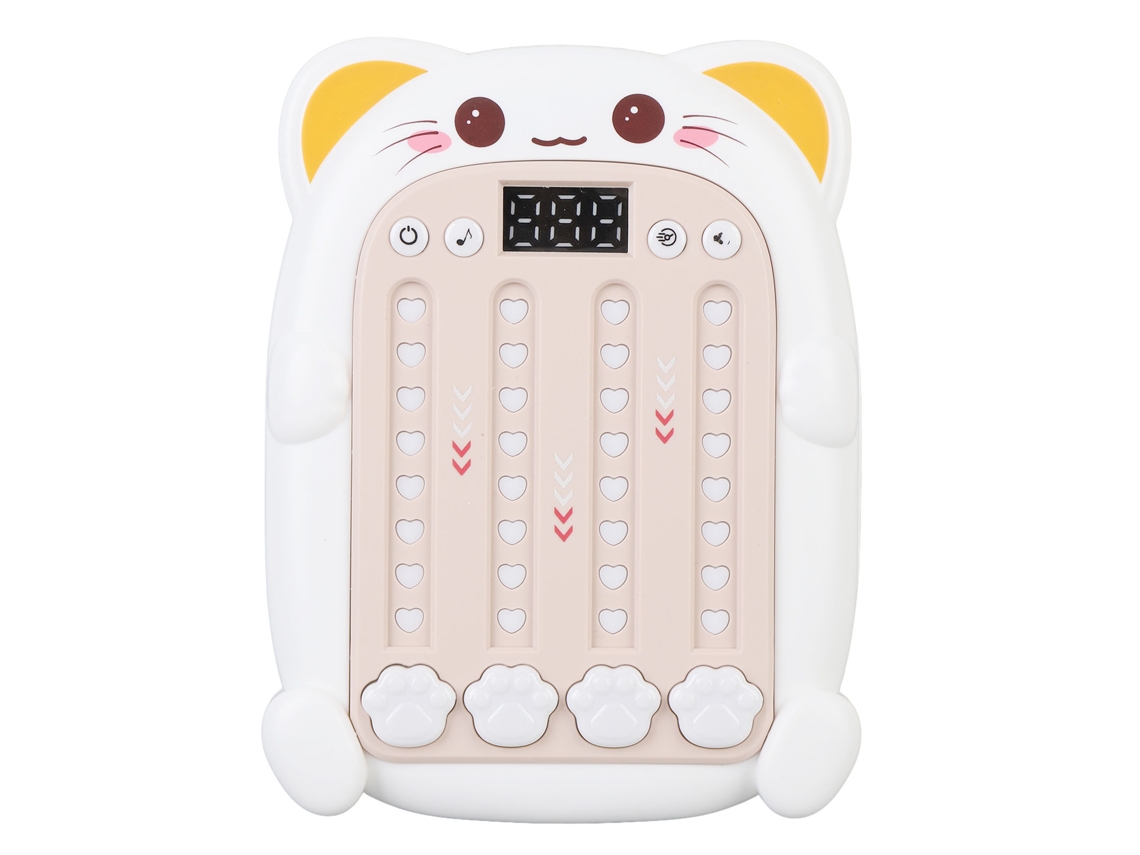 Máquina De Juegos De Ritmo Para Niños Con Pantalla Electrónica, 3 Velocidades Ajustables, Blanca.