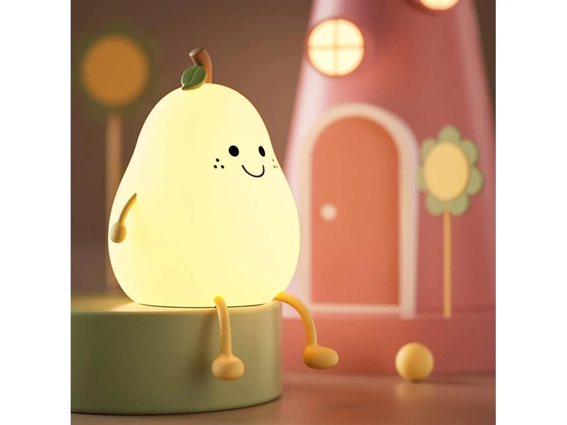 Luz Nocturna Silicona Dibujos Animados Yizhood Pat Pat Cumpleaños Blanco
