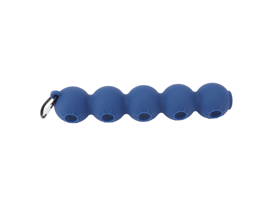 Vlrla-porta Pelotas De Golf Con Clip Colgante, Silicona Suave, Protector, Portátil, Almacena 5 Pelotas, Entrenamiento, Azul