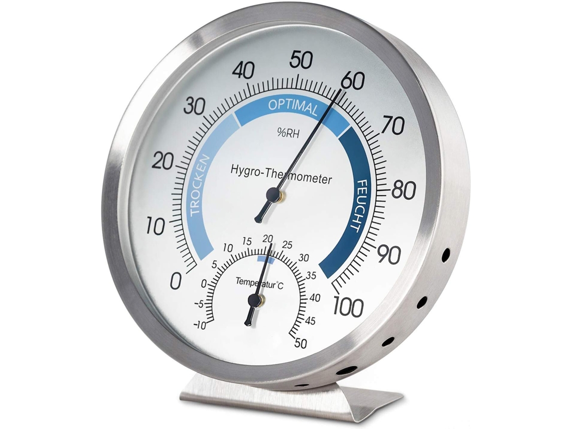 KOFIHETY mini termómetro, monitor de humedad de temperatura con escala clara para un entorno interior saludable, operación sin batería, sin líquidos, perfectos