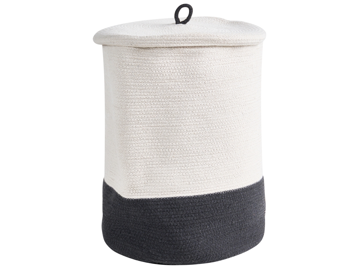 Accesorio Decorativo Beliani Silopi de Algodón Gris 52x44x44