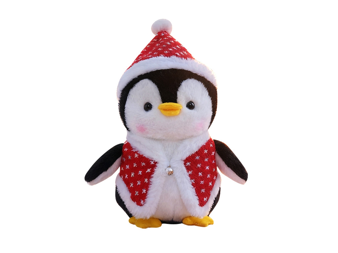 Hermoso pingüino de peluche navideño, regalo de Navidad, muñeco de pingüino gordito, tamaño pequeño 20-26 cm Yunzii (0,12 pulg.)